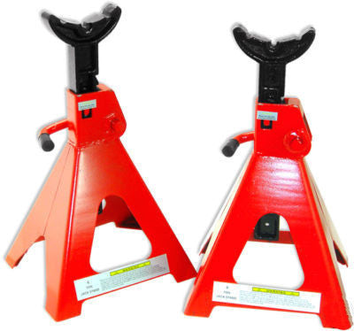 Pair 6 Ton Ratcheting Automotive Auto Car Jack Stands - tool