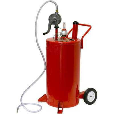 Portable Rolling Diesel Bulk Fuel Gas Transfer Storage Pump Oil Tank On Wheels - tool