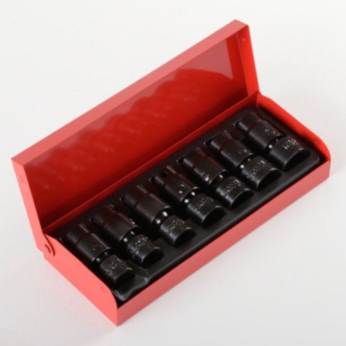 3/8" Drive U-Joint Air Impact SAE Standard Universal Wobble Socket Tool Set - tool