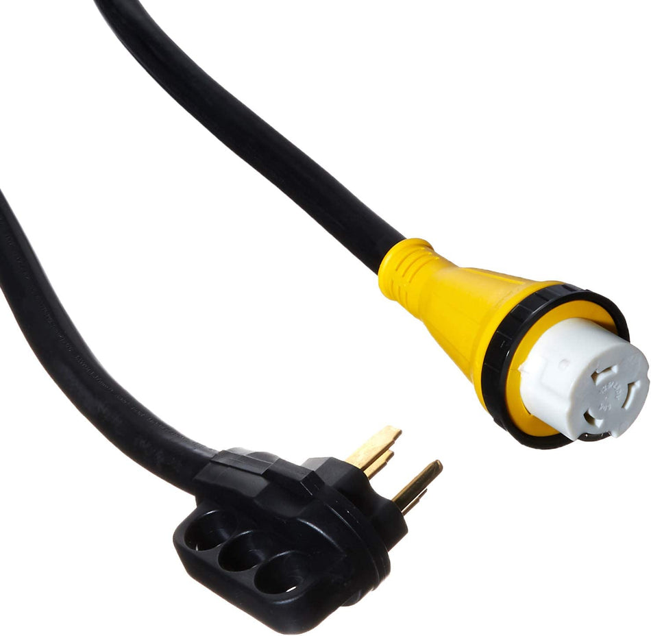 TruePower 6/3+8/1 25 foot 50 amp RV Power Cord w/Twist Lock Locking Connector