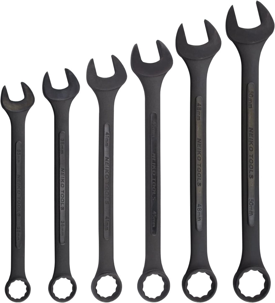Heavy Duty Wrench Set | 6 Piece | MM | 12-Pt Combination Box Ends
