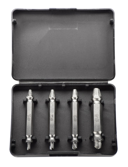 4Pc Mini Power Damaged Screw Extractor Easy Out Bit Remover Tool Set - tool