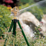 Tripod Adjustable Height Impact Water Sprinkler Head Sprayer Stand