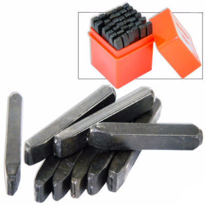 Letter Number Steel Metal Die Stamp Punch Tool Set Kit - tool