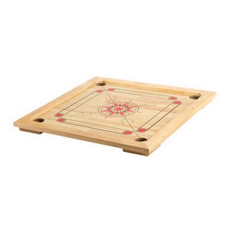 Wooden Carrom Board Game with Coins & Striker Carom