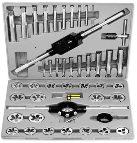 45 Piece Large Metric Tap & Die Tool Set - tool