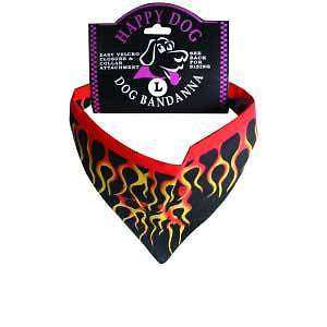 Flames Bandanna Collar for Medium Sized Dog Pet Cooler - tool