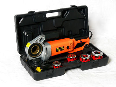 Handheld Electric Pipe Threading Power Tool Set W/ Dies - tool