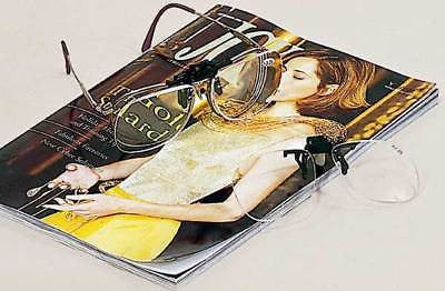 Clip On Flip Up Magnifiers for Eyeglasses Eye Glasses Clipon Power Magnification - tool