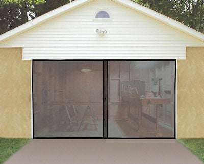Roll Up Bug Screen Door for Single or One Car Garage - tool