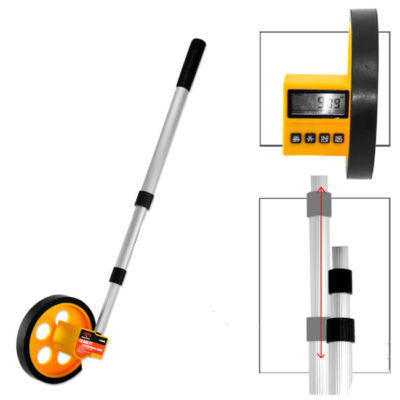 LCD Digital Walking Rolling Tape Measure Wheel - tool
