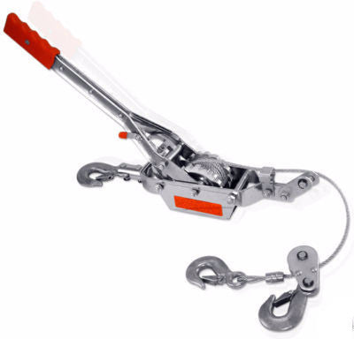 4 Ton 3 Hook Comealong Winch Hoist Hand Power Puller Cable Come Along Tool Pull - tool