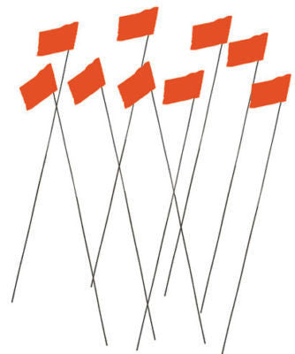 10 Mini Marker Yard Flags - tool