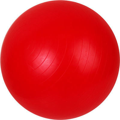 Inflatable Red Stability Exercise Fitness Workout Exercising Yoga Round Ball - tool