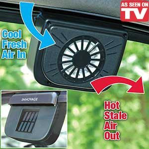 Solar Sun Powered Power Window Fan Ventilator Auto Cool Air Vent for Car Vehicle - tool