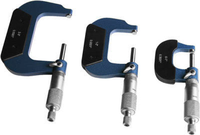 3 Piece Standard Micrometer Machinest Tool Machinist Set - tool