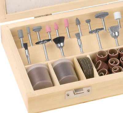 228 Piece HS Kit Rotary Hobby Bit Set for Dremel Tool 1/8" Shank - tool