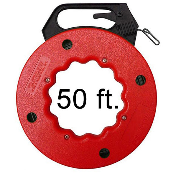electrical fish tape reel Harbor Freight 50Ft Hand Cable Electrical Wire Fish Fishing Tape Tool Puller Fishtape Electric