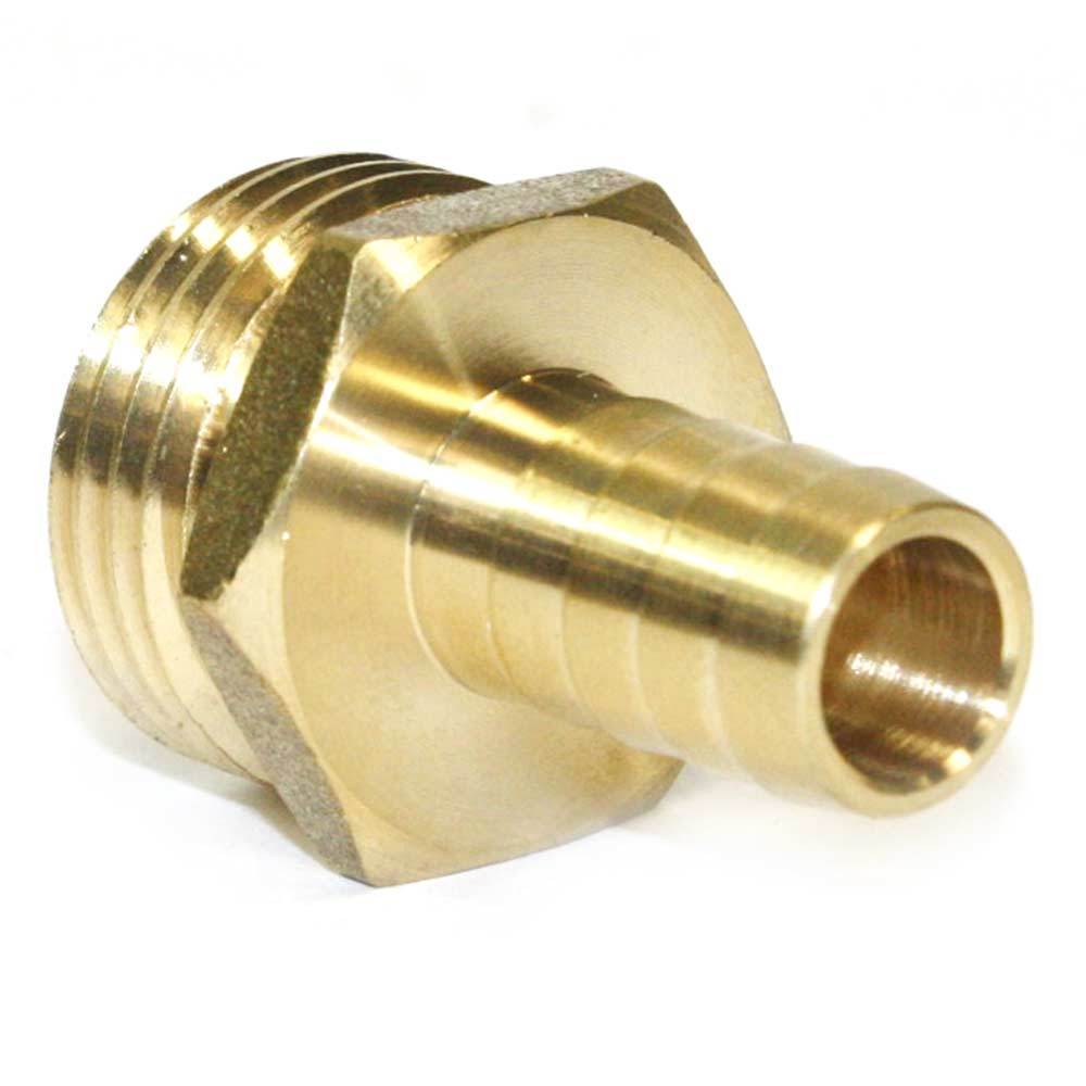 Brass 3/4" Garden Hose Male x 1/2" Barb Hose Fitting Repair Threaded - tool