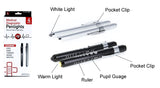 4 Pc Medical Flashlight Pen Penlights With Pupil Gauge