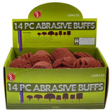 Red Aluminum Oxide Polish for Buffer Buffing Polishing 1/4" Mount - tool