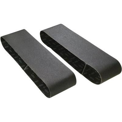 2 Piece 6" x 48" Sanding Sandpaper Belts 60 Grit Sander Aluminum Oxide - tool