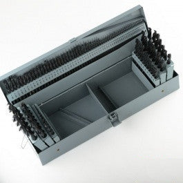 115 Piece Large Metal Steel Drill Bit Index Set Fractional Number and Letter Size - tool