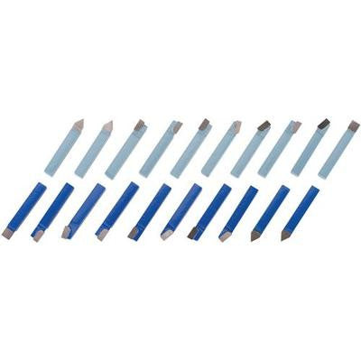 20 Piece 1/4" Carbide Tip Tipped Cutter Tool Bit Cutting Set for Metal Lathe Tooling - tool