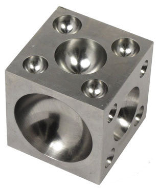 3" Steel Metal Dapping Tool Set Daping Shaping Jeweler's Jewelry Punch Block - tool