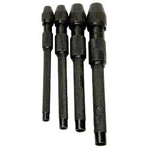 4 Piece Piece Pin Vise Tool Pinvise Vice Mini Miniature Hand Drill Wire Gauge Size - tool
