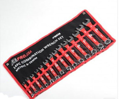 14 Piece Piece American Tool Metric Size Sized Combination Combo Wrench Set - tool