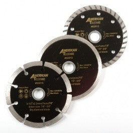 3 Piece 4 1/2" Diameter Wet or Dry Circular Diamond Tile Cutting Cut Saw Blade - tool