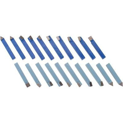 20 Piece 1/2" Carbide Tip Tipped Cutter Tool Bit Cutting Set for Metal Lathe Tooling - tool