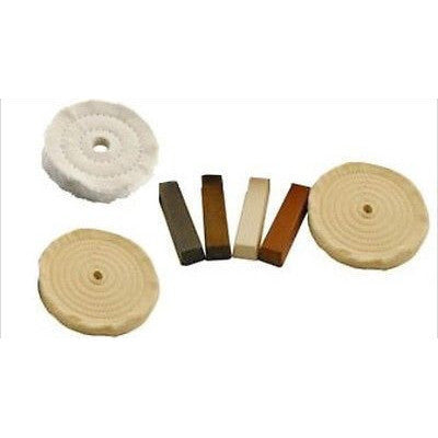 Buffing Wheel Compound Kit for 6" Bench Grinder - tool