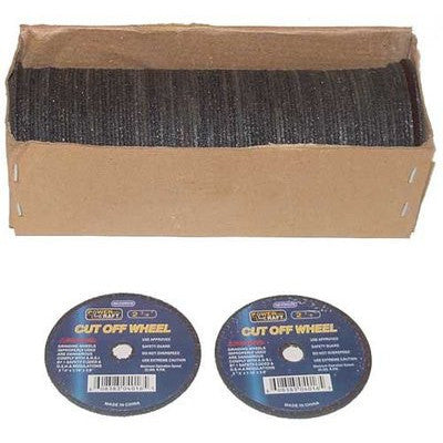 Box of 3" Diameter High Speed Metal Cutoff Cut-Off Abrasive Steel Cutting Wheels - tool