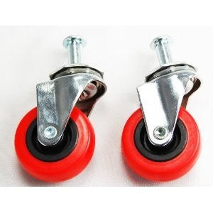 2 Pieces 2" Small Stem Replacement Swivel Casters - tool