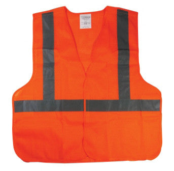 Wholesale Bulk Lot Case of 120 Reflective Night Neon Orange Safety Vests - tool