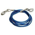 16Ft ATV Car Truck Vehicle Towing Recovery Tow Strap Steel Cable Rope with Hooks - tool