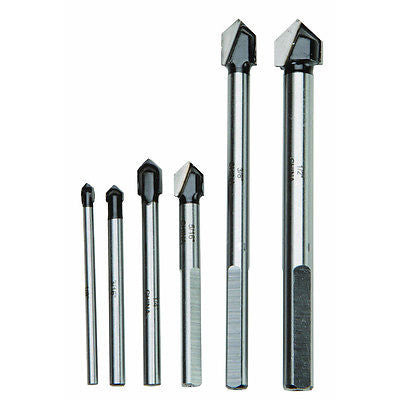 6 Piece Ceramic/Glass Drill Bit Set - tool