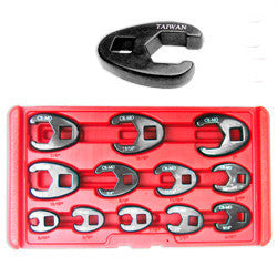 3/8 1/2" Drive SAE Standard Size Crows Foot Head Socket Wrench Set - tool