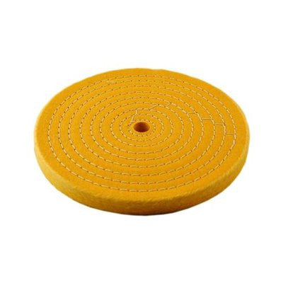 8" Treated Yellow Buffing Polishing Buffer Polish Wheels for Bench Grinder - tool