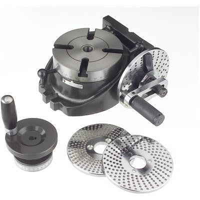 4" Precision Machinist Rotary Table with 3 Dividing Plates for Milling Machine - tool