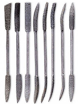 8 Piece Riffler Rasp Set - tool