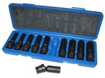3/8" Drive Universal Metric Impact Socket Wrench - tool