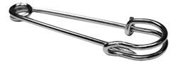 Wholesale Lot of 300 Jumbo Giant Size Big Large 5" Metal Steel Safety Pin Clip - tool