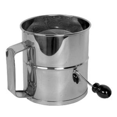 8 Cup Stainless Steel Rotary Baker's Baking Food Flour Sifter Tool Sifting - tool