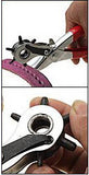Revolving Heavy Duty Round Leather Puncher Plier Hand Leathercraft Hole Tool Set - tool