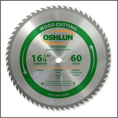 16-5/16" 60T Carbide Tip Wood Cutting Saw Blade - tool