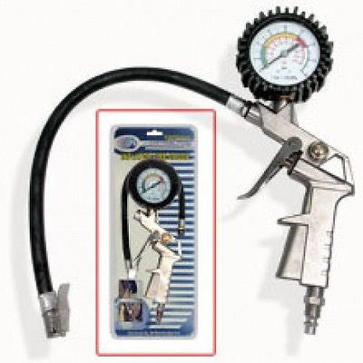 Air Tire Inflator with Pressure Gauge Filler Filling Inflater for Auto Car Bike - tool