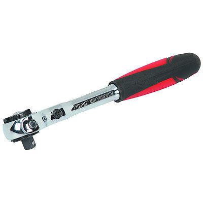 1/4" Drive Roto Head Flexible Swivel Ratchet Socket Wrench Handle Tool - tool